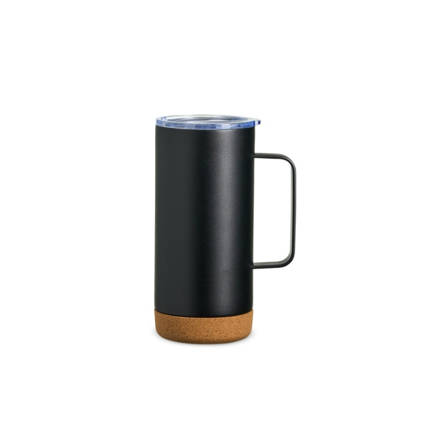 Caneca térmica aço inox/cortiça 500ml personalizada