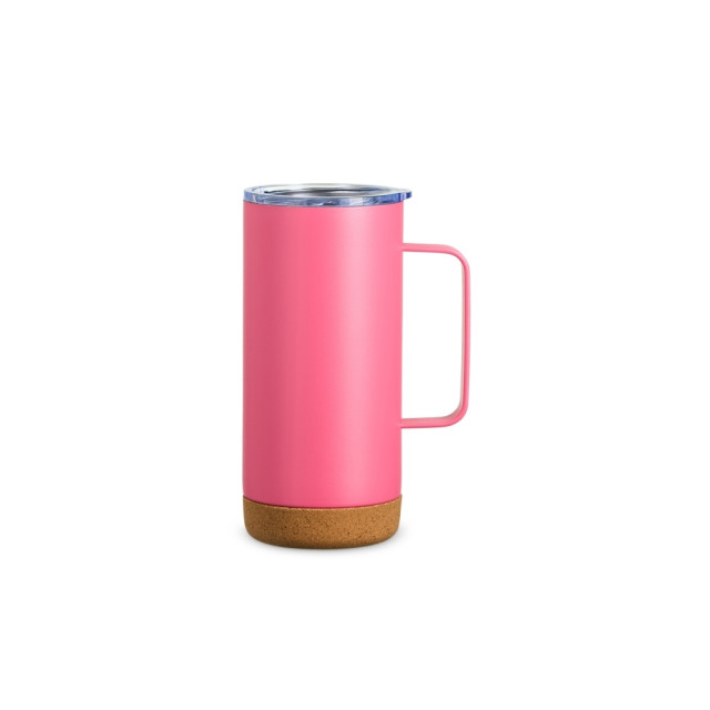 Caneca térmica aço inox/cortiça 500ml personalizada