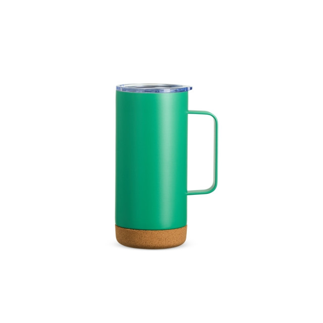 Caneca térmica aço inox/cortiça 500ml personalizada