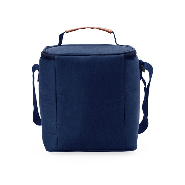 Bolsa térmica nylon e couro sintético 8 litros personalizada