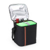 Bolsa térmica nylon e couro sintético 8 litros personalizada