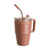 Caneca térmica com canudo 600ml personalizada