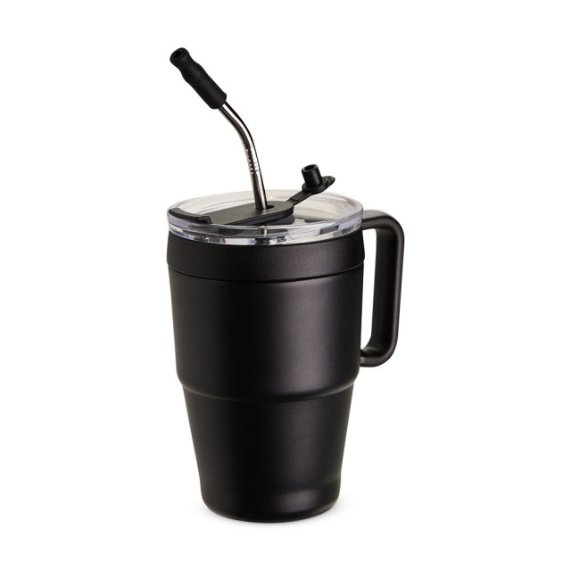 Caneca térmica com canudo 600ml personalizada