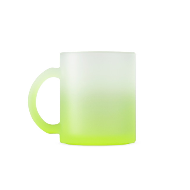 Caneca de vidro degradê fosco 350ml personalizada