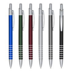 Caneta metal 7 anéis personalizada