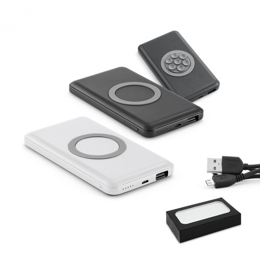 Bateria Portátil E Carregador Wireless 4.000Mah Personalizada Bateria Portátil E Carregador Wireless 4.000Mah Personalizada