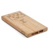 Bateria Power Bank 5.000 Mah Em Bambu Personalizado Bateria Power Bank 5.000 Mah Em Bambu Personalizado