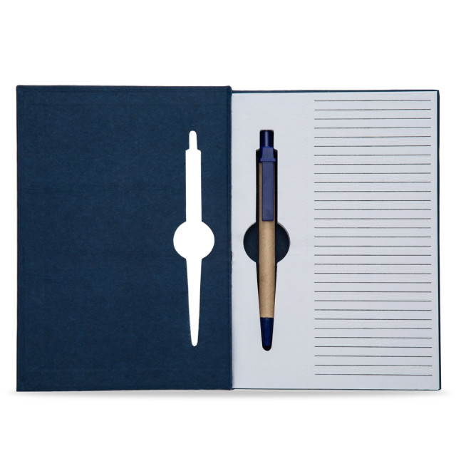 Bloco de anotações eco com caneta personalizado