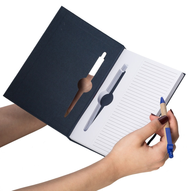 Bloco de anotações eco com caneta personalizado