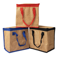 Bolsa térmica em linho 14L personalizada