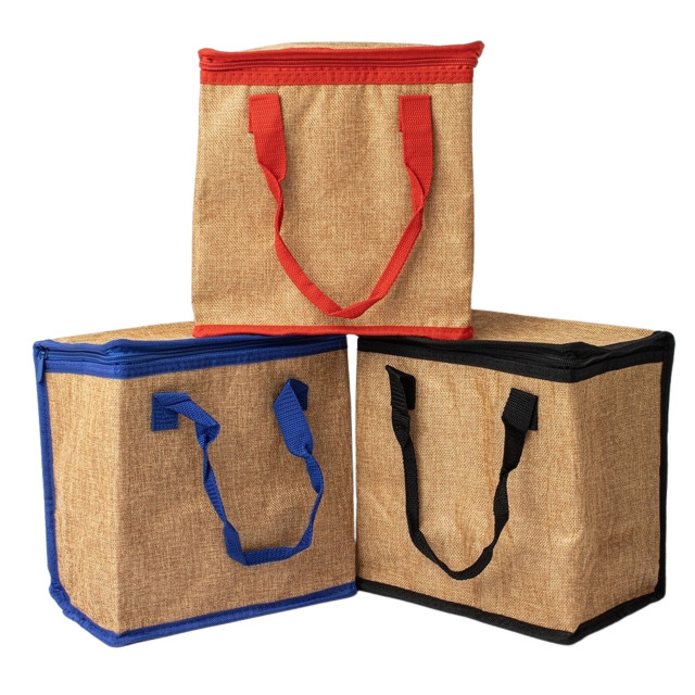 Bolsa térmica em linho 14L personalizada