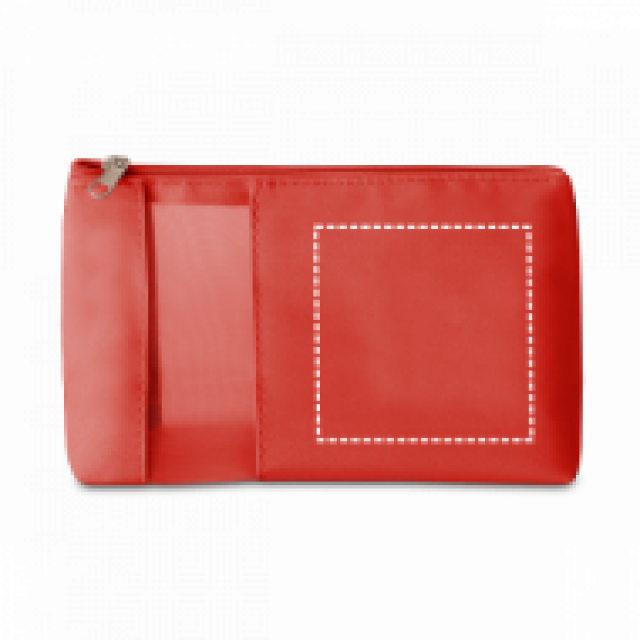 Necessaire com visor em tela personalizada