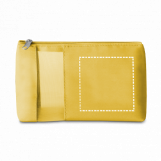 Necessaire com visor em tela personalizada