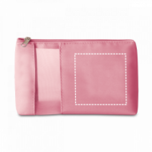 Necessaire com visor em tela personalizada