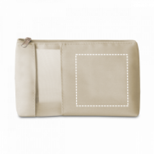 Necessaire com visor em tela personalizada