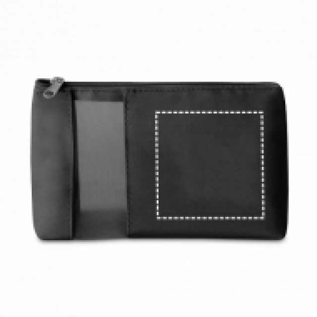 Necessaire com visor em tela personalizada