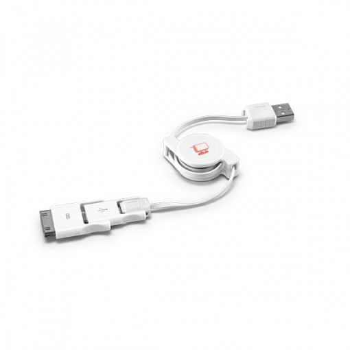 Cabo Usb Retrátil 3 Em 1 Personalizado Cabo Usb Retrátil 3 Em 1 Personalizado