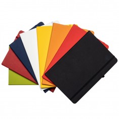 Caderno capa emborrachada estilo moleskine personalizado