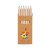 Caixa Com 6 Mini Lápis De Cor Personalizado Caixa Com 6 Mini Lápis De Cor Personalizado