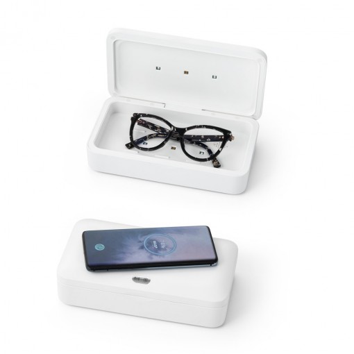 Caixa Esterilizadora Uv Com Carregador Wireless Fast Personalizada Caixa Esterilizadora Uv Com Carregador Wireless Fast Personalizada