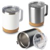 Caneca térmica aço inox/cortiça 350ml personalizada