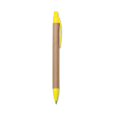 Caneta eco papelão/plástico personalizada