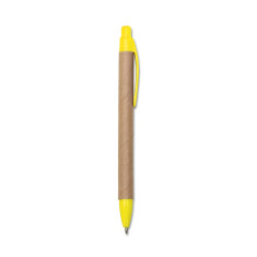 Caneta eco papelão/plástico personalizada