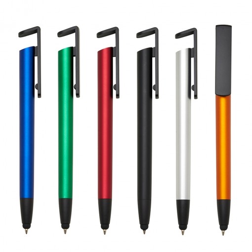 Caneta Plástica Touch Com Suporte Personalizada Caneta Plástica Touch Com Suporte Personalizada