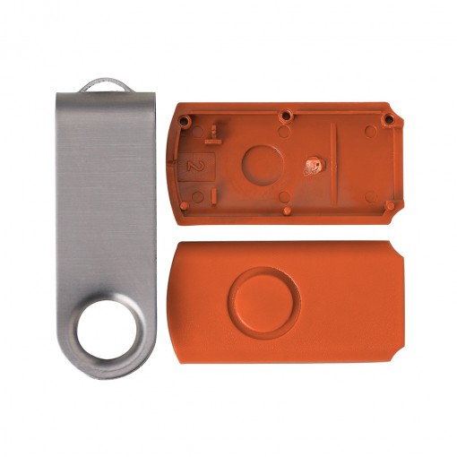 Carcaça Pen Drive Giratório Escovado Personalizada Carcaça Pen Drive Giratório Escovado Personalizada