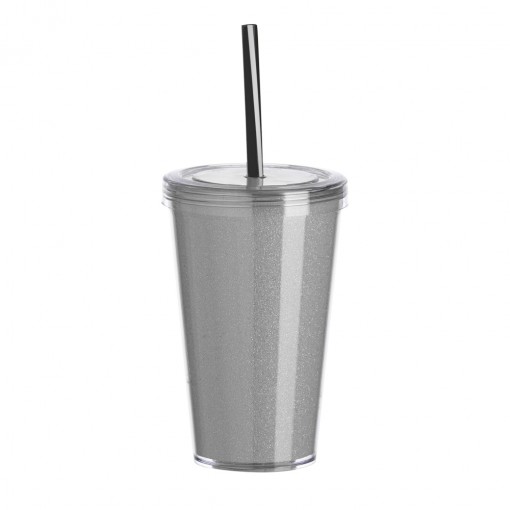 Copo De Acrílico 550Ml Com Canudo Personalizado Copo De Acrílico 550Ml Com Canudo Personalizado