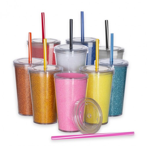 Copo De Acrílico 550Ml Com Canudo Personalizado Copo De Acrílico 550Ml Com Canudo Personalizado