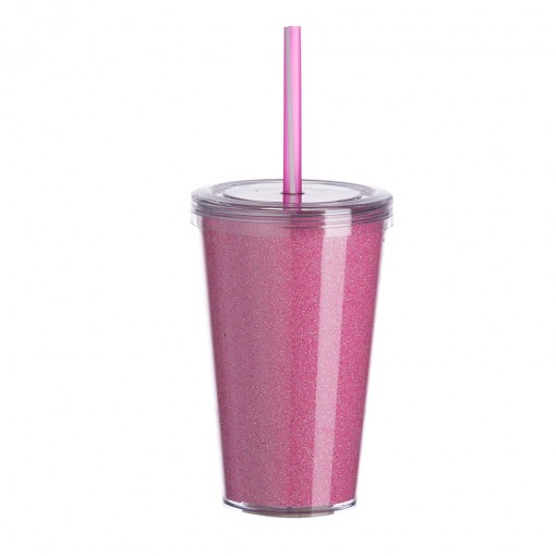 Copo De Acrílico 550Ml Com Canudo Personalizado Copo De Acrílico 550Ml Com Canudo Personalizado