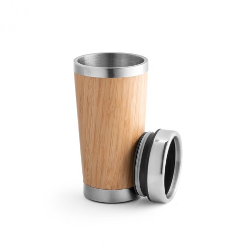 Copo De Viagem Em Bambu E Inox Personalizado Copo De Viagem Em Bambu E Inox Personalizado