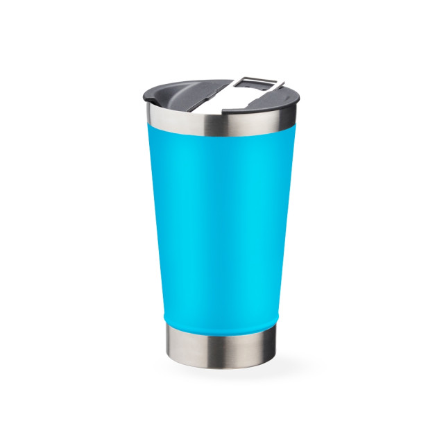 Copo térmico 500Ml com abridor personalizado