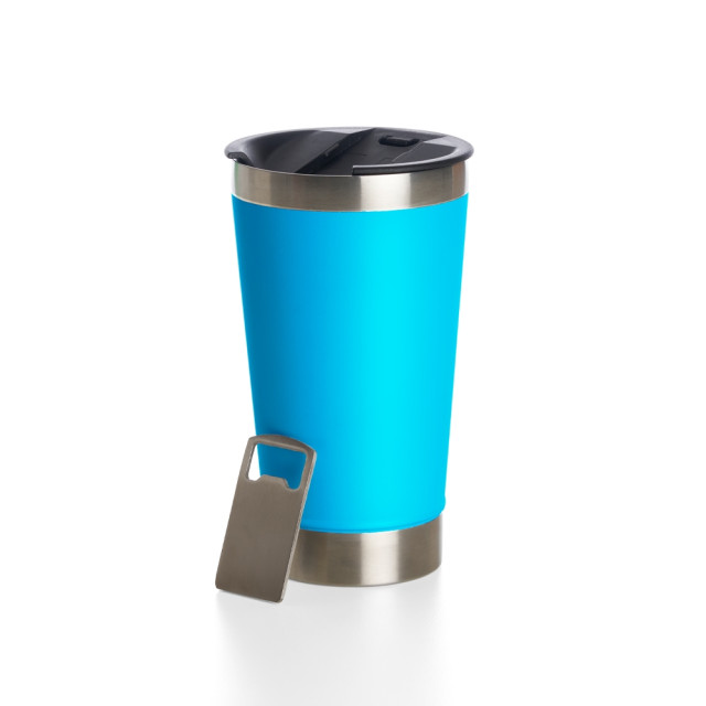 Copo térmico 500Ml com abridor personalizado