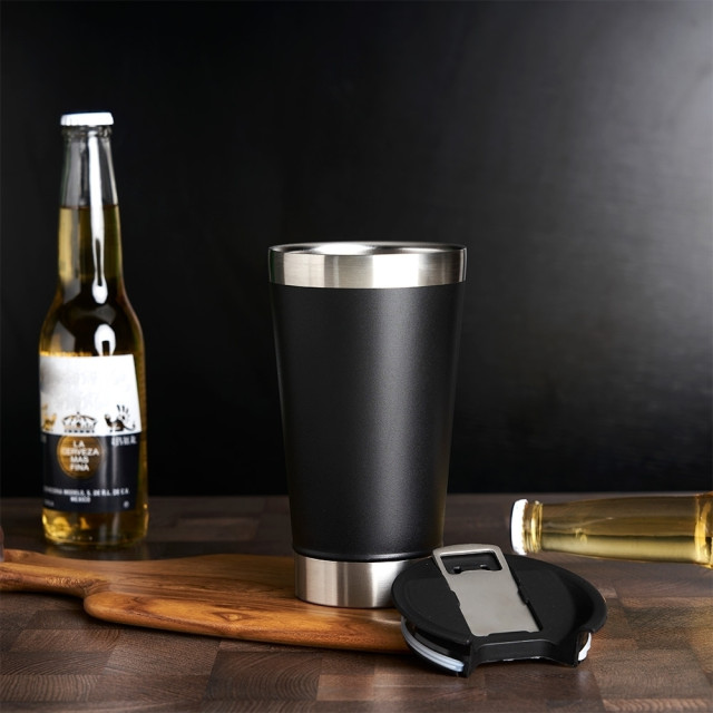 Copo térmico 500Ml com abridor personalizado