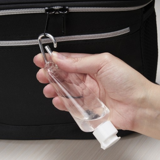 Frasco Plástico 55Ml Com Mosquetão Personalizado Frasco Plástico 55Ml Com Mosquetão Personalizado