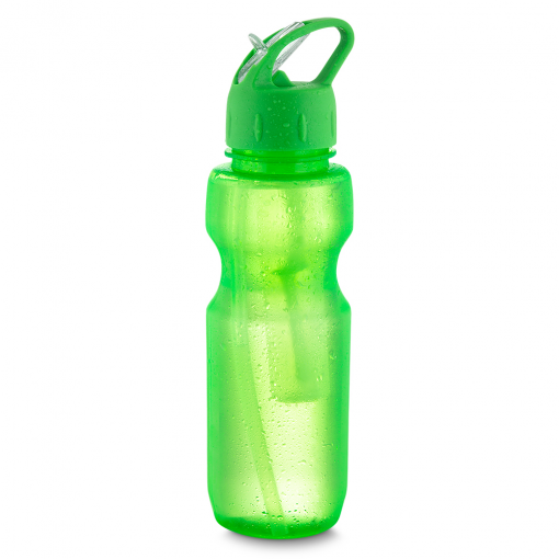 Garrafa Plástica Com Porta Gelo Personalizada Garrafa Plástica Com Porta Gelo Personalizada