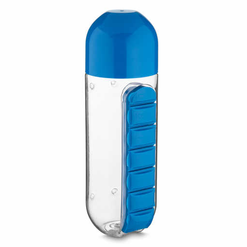 Garrafa Plástica Com Porta Pílulas Personalizada Garrafa Plástica Com Porta Pílulas Personalizada