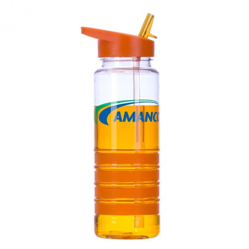 Garrafa plástica com canudo personalizada Garrafa plástica com canudo personalizada