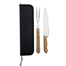 Kit churrasco 2pçs + estojo personalizado