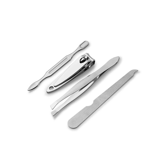 Kit manicure transparente 4 pçs personalizado