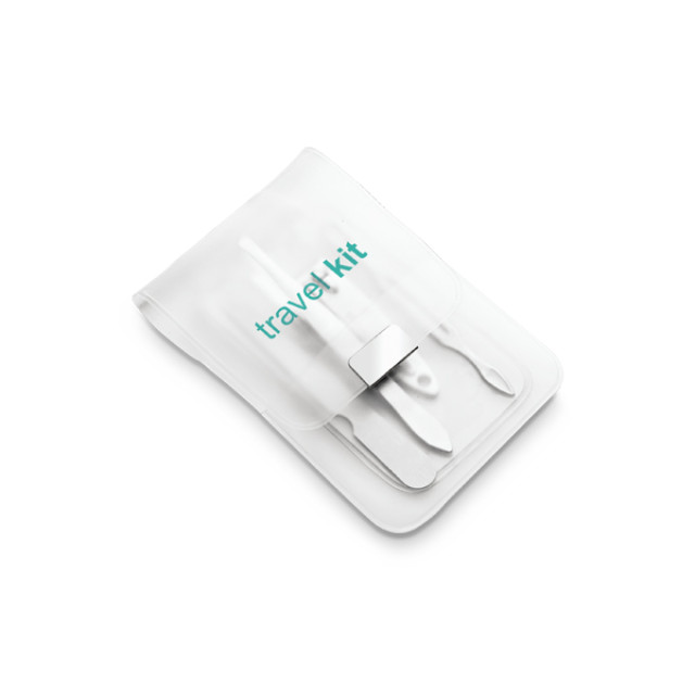 Kit manicure transparente 4 pçs personalizado