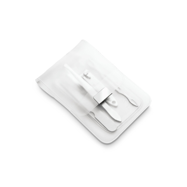 Kit manicure transparente 4 pçs personalizado