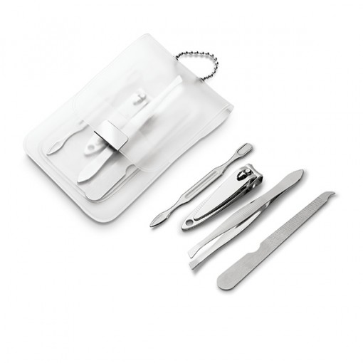 Kit manicure transparente 4 pçs personalizado Kit manicure transparente 4 pçs personalizado