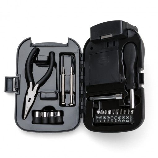Kit Ferramenta 19 Peças Com Lanterna Personalizado Kit Ferramenta 19 Peças Com Lanterna Personalizado
