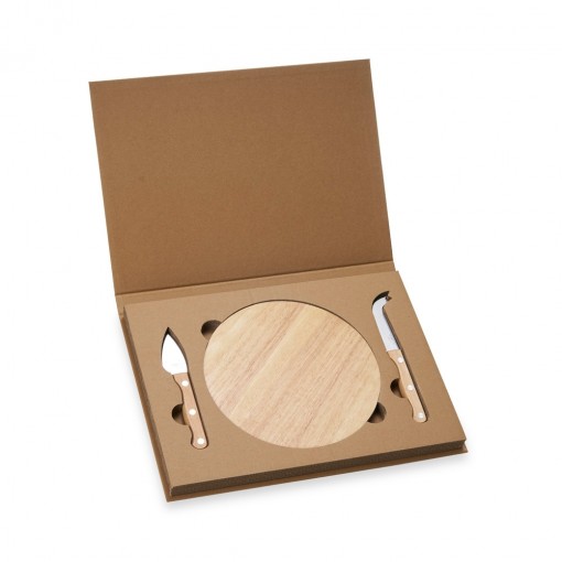 Kit Queijo 3 Peças Com Logotipo Kit Queijo 3 Peças Com Logotipo