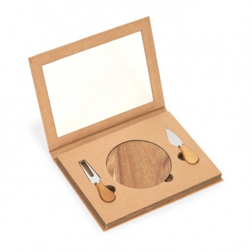 Kit Queijo 3 Peças Com Logotipo Kit Queijo 3 Peças Com Logotipo