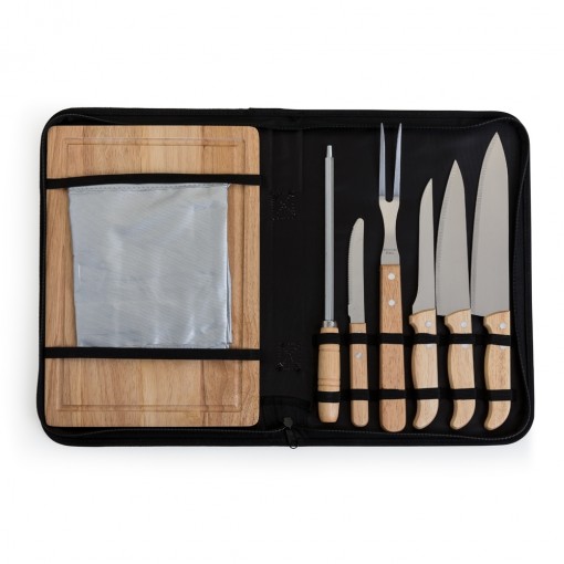 Kit Talheres Para Churrasco Com 8 Peças Personalizado Kit Talheres Para Churrasco Com 8 Peças Personalizado