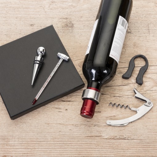 Kit Vinho 5 Peças Com Logo Kit Vinho 5 Peças Com Logo